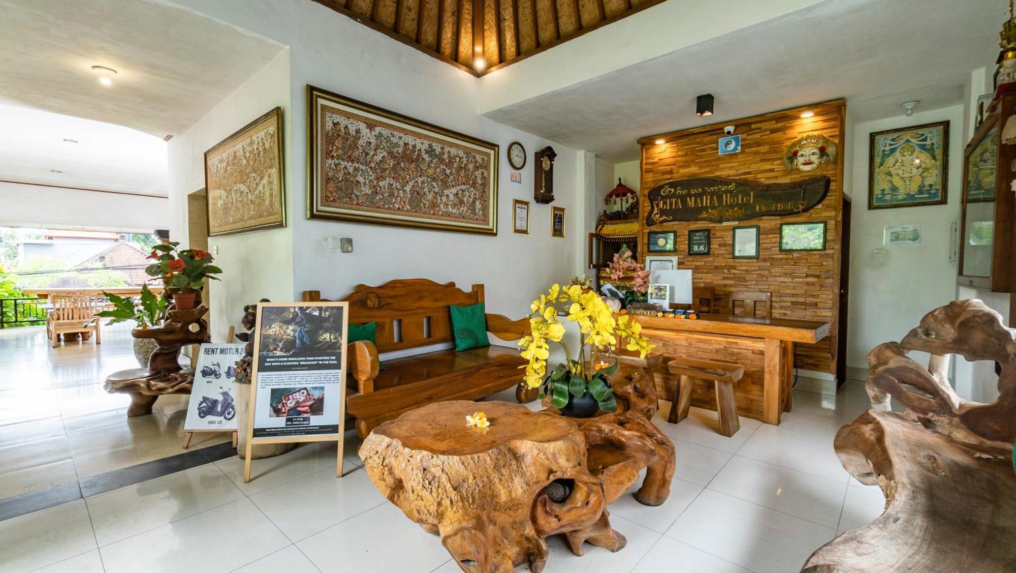 Gita Maha Ubud Hotel By Mahaputra-Chse Certified Eksteriør bilde